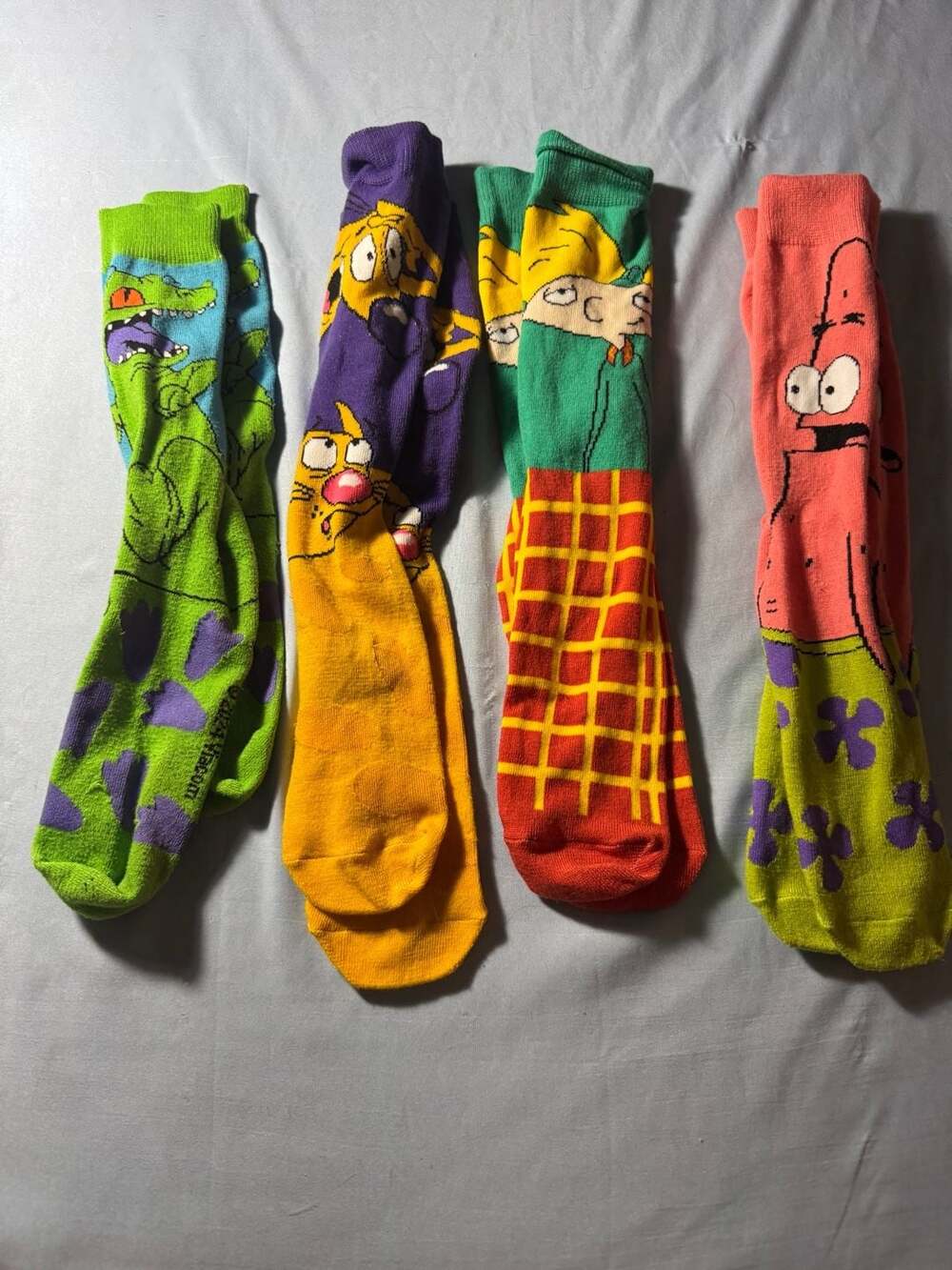 Nickelodeon Retro Cartoon Characters Crew Socks Set